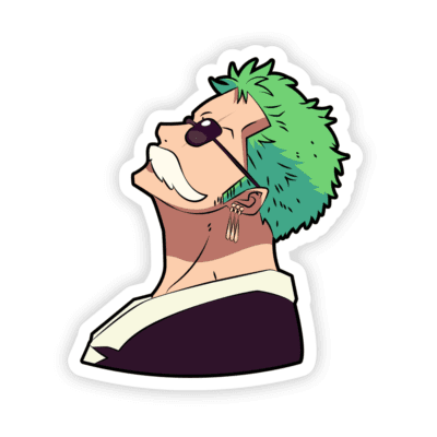 One Piece Zoro Disguise Stickers – Stickermirchi.com