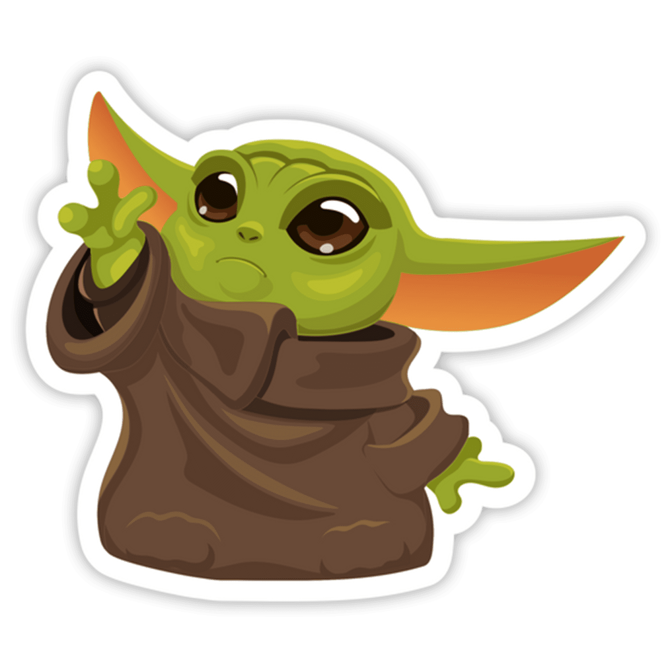 Baby Yoda Sticker – stickermirchi.com