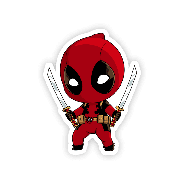 Chibi Marvel Deadpool – stickermirchi.com