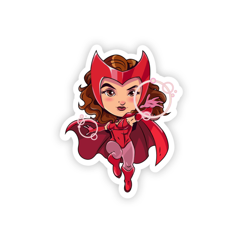 Marvel Chibi Scarlet Witch – stickermirchi.com