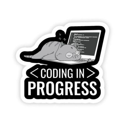 Coding in Programming Sticker – stickermirchi.com