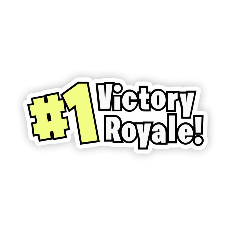 1-victory-royale-video-games-stickers-stickermirchi