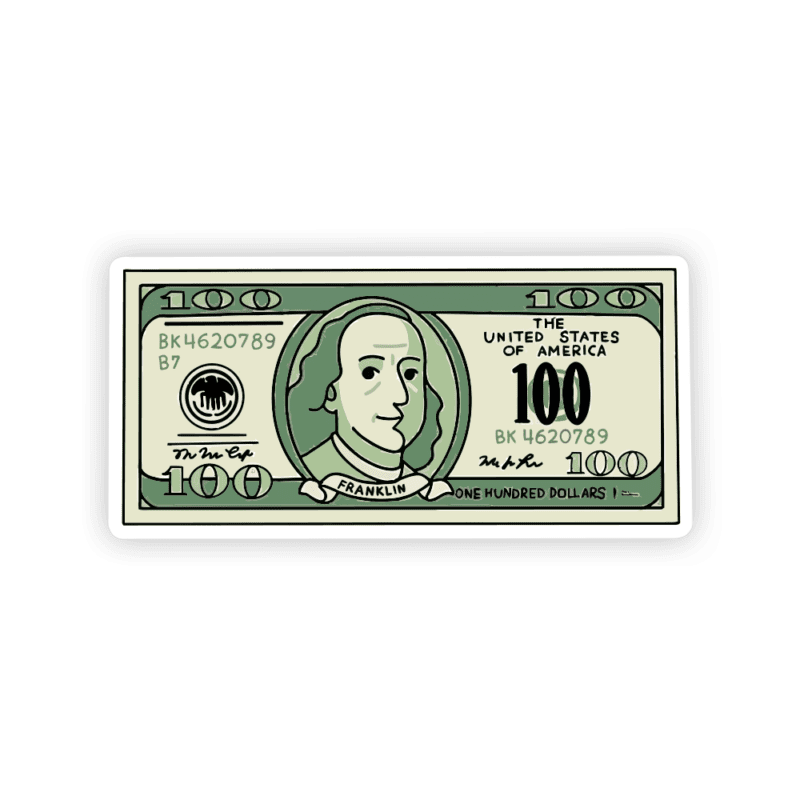 100-bucks-sticker-stickermirchi