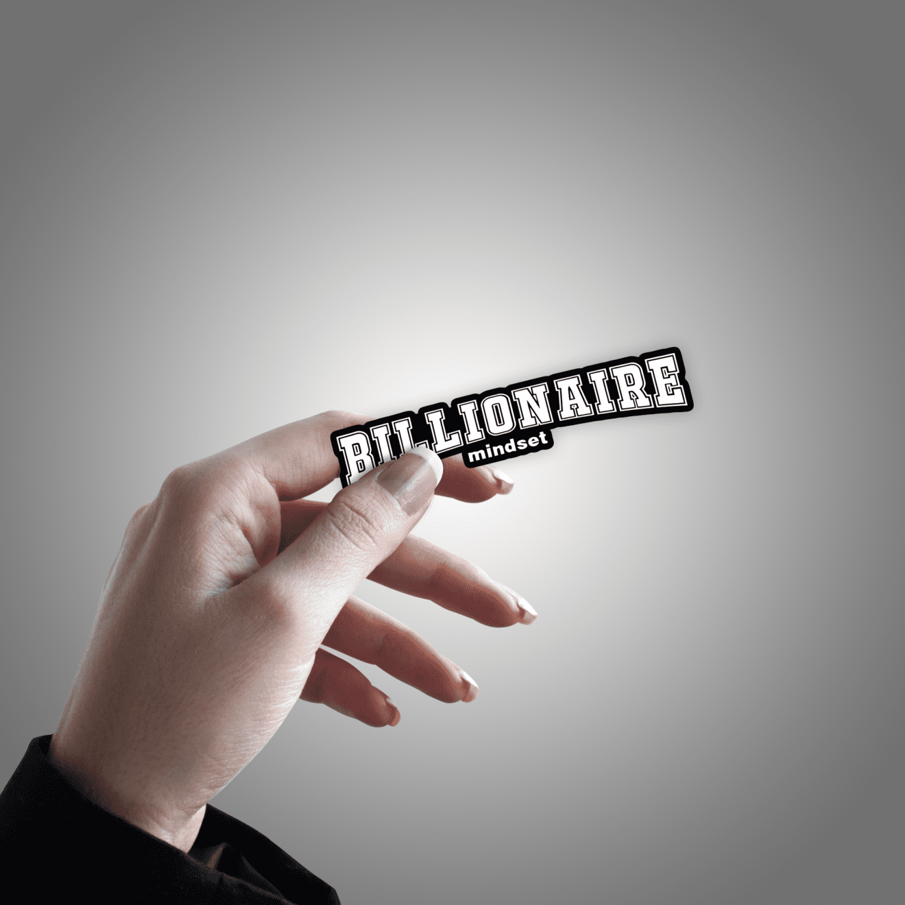 Billionaire Mindset Sticker – stickermirchi.com