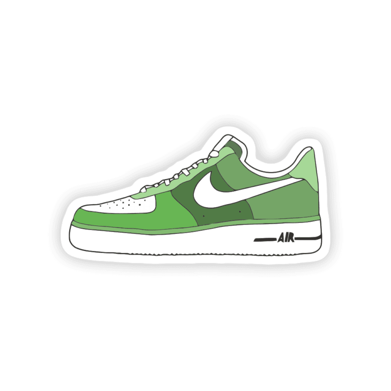 Green Nike Air Force Stickers – stickermirchi.com