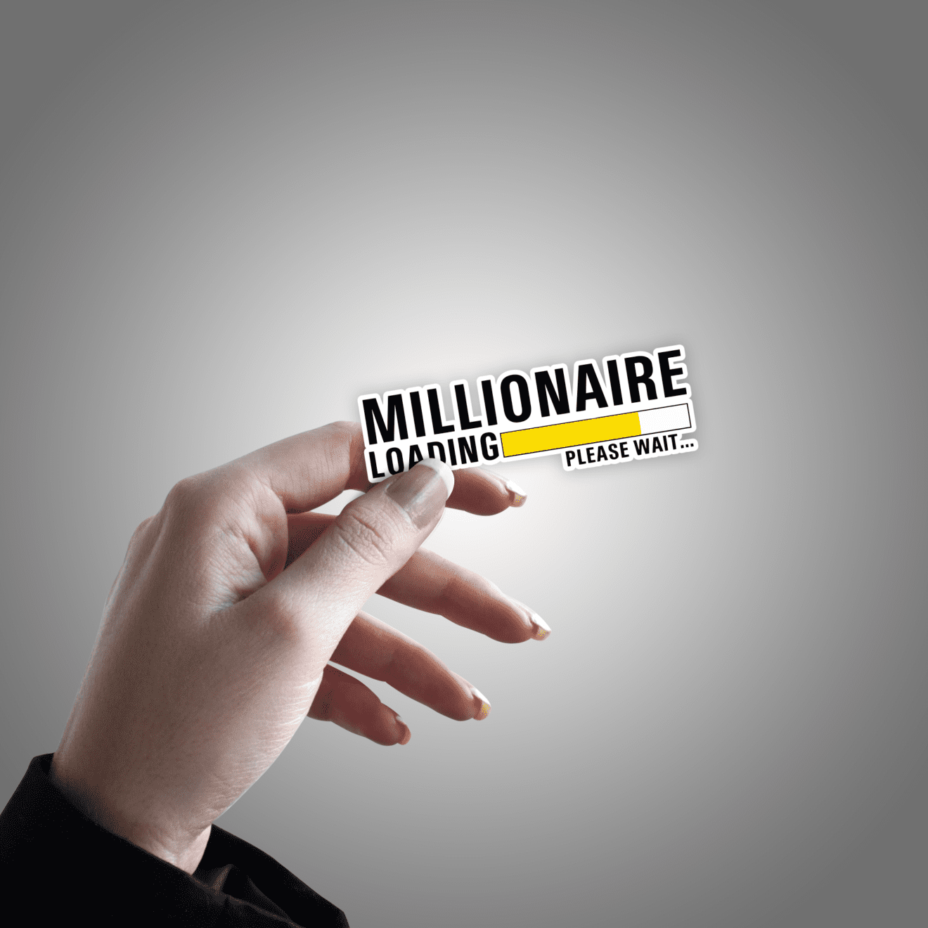 Millionaire Loading Sticker – stickermirchi.com
