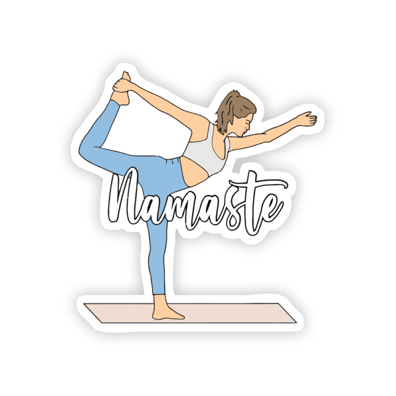 Yoga Namaste Gym Sticker