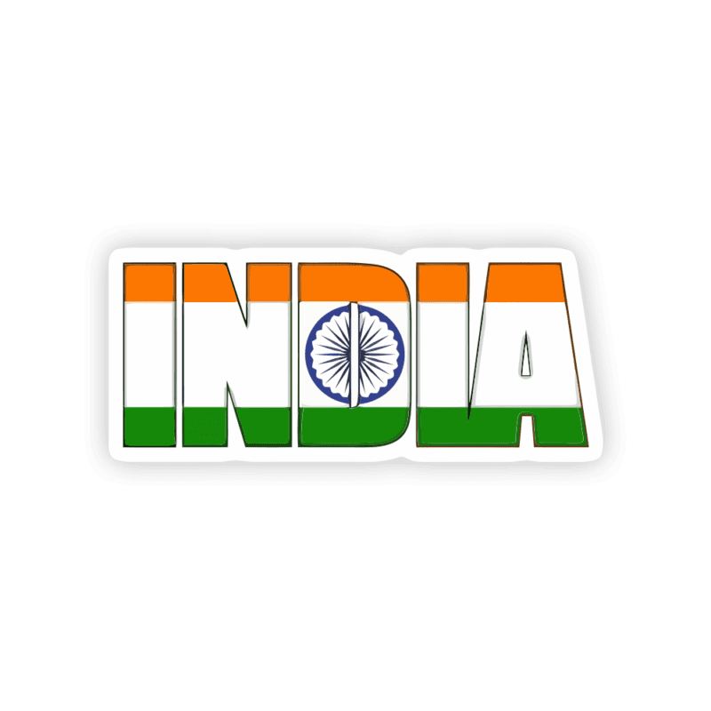India Flag Sticker